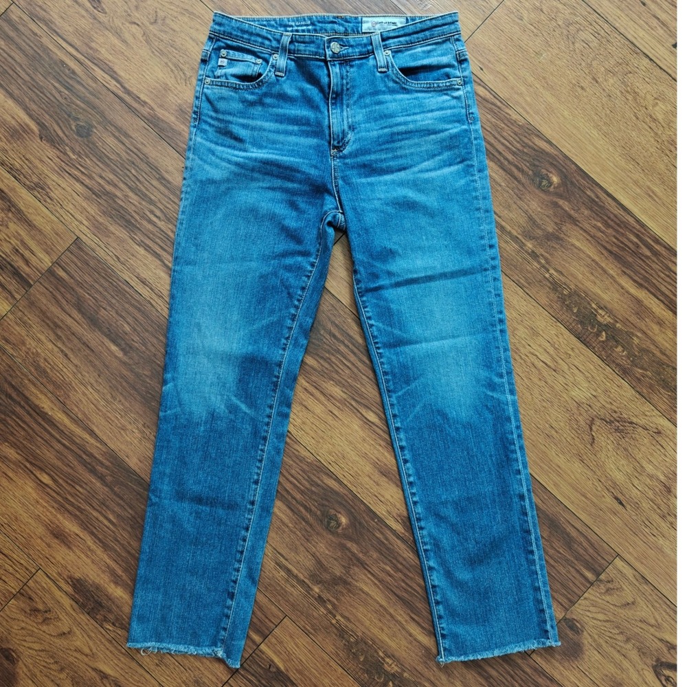 AG Adriano Goldschmied The Isabelle High Rise Straight‎ Crop Jeans Women's 28R